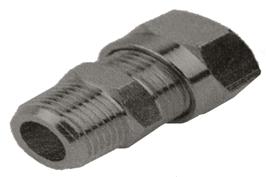 Metric Nickel Plated Compression - Male Stud BSPT