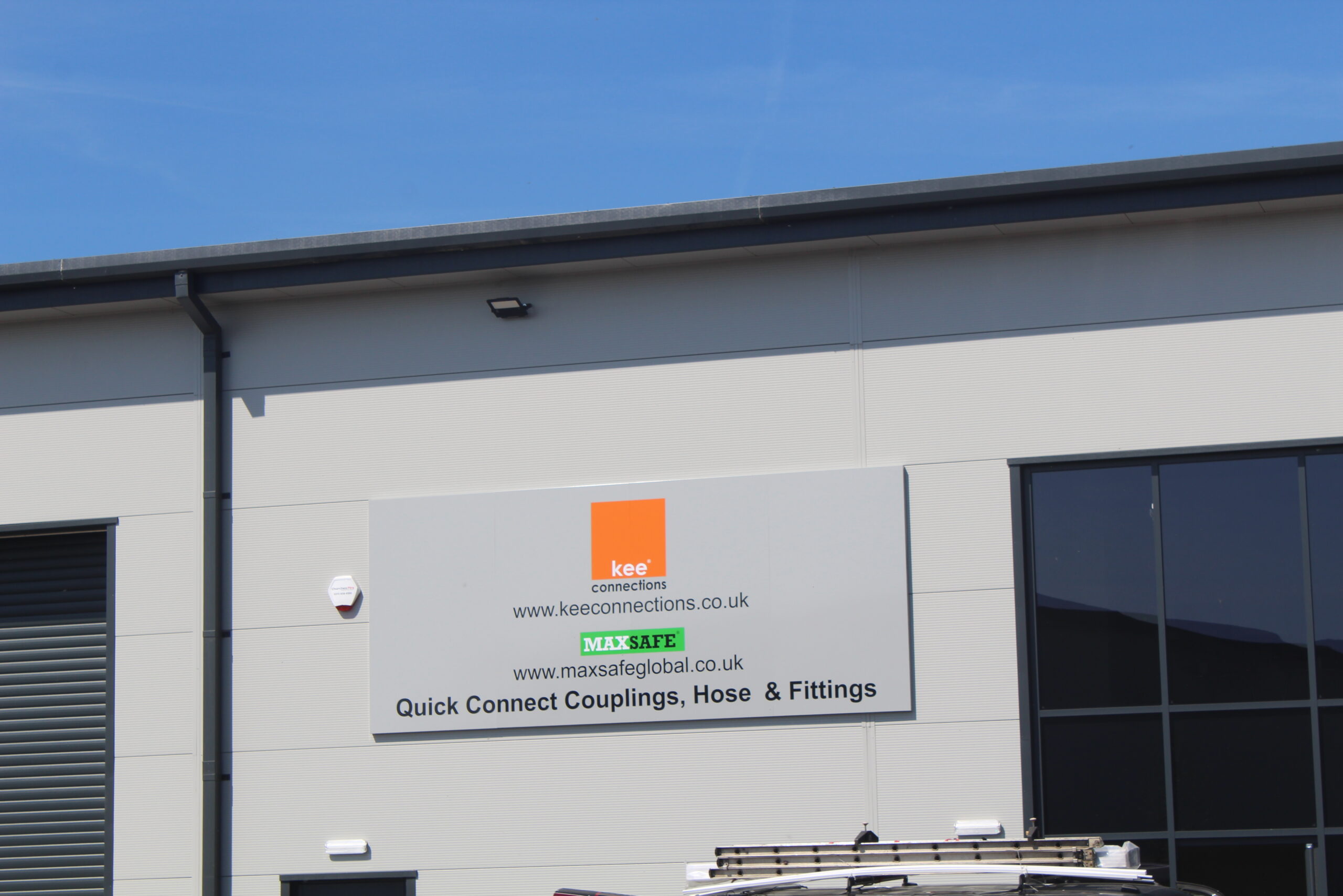 New Kee Connections building signage at purpose-built facility