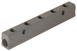 Double Distribution Aluminium Manifold BSPP