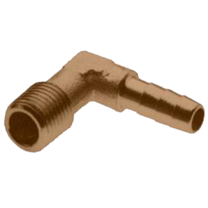Elbow Male Thread BSPP x Hose Tail Nickel Plated