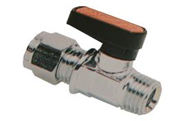 Gas Mini Ball Valve - Male BSPP x Tube