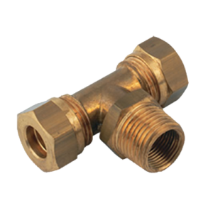 Tee, Male Stud Branch - BSPT x Tube