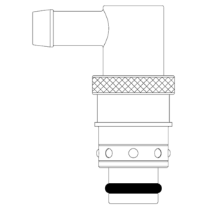 90 deg Hosetail Plug