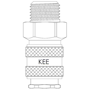 Male Thread BSPP Coupling